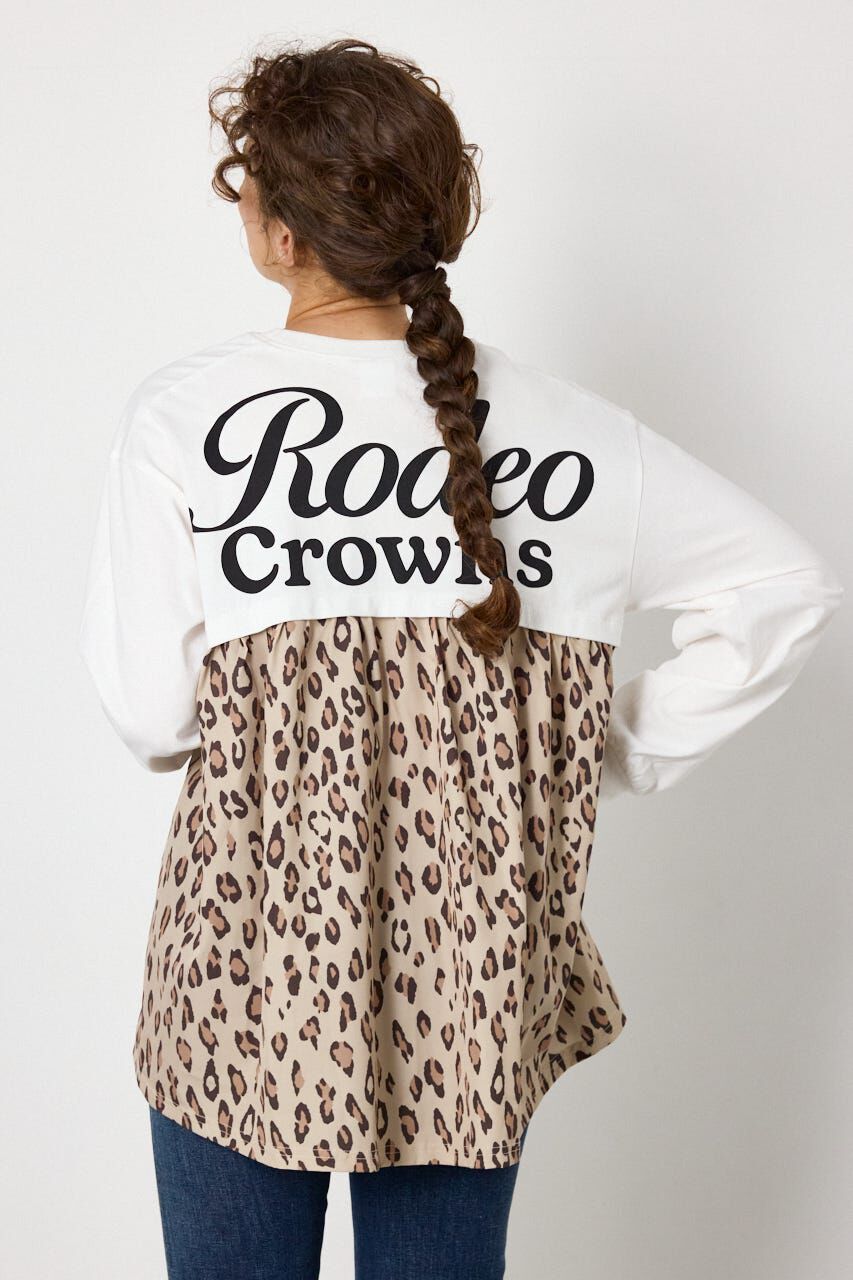 RODEO CROWNS「バックギャザードッキングロングTシャツ」|Tシャツ・カットソー|