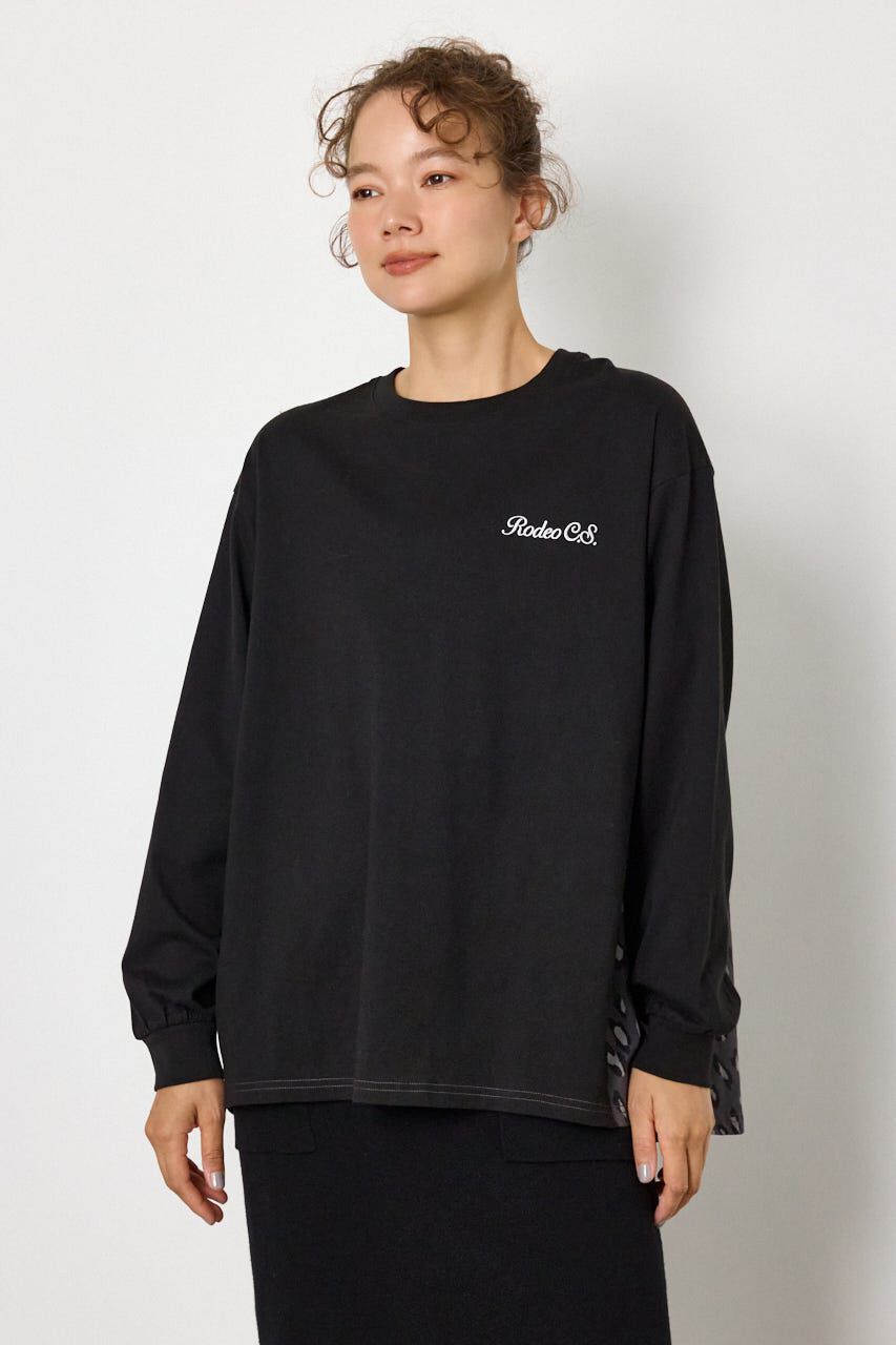RODEO CROWNS「バックギャザードッキングロングTシャツ」|Tシャツ・カットソー|
