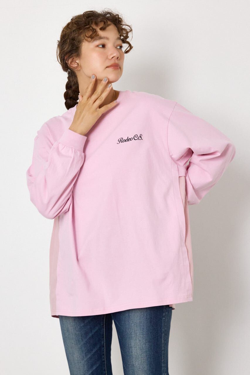 RODEO CROWNS「バックギャザードッキングロングTシャツ」|Tシャツ・カットソー|