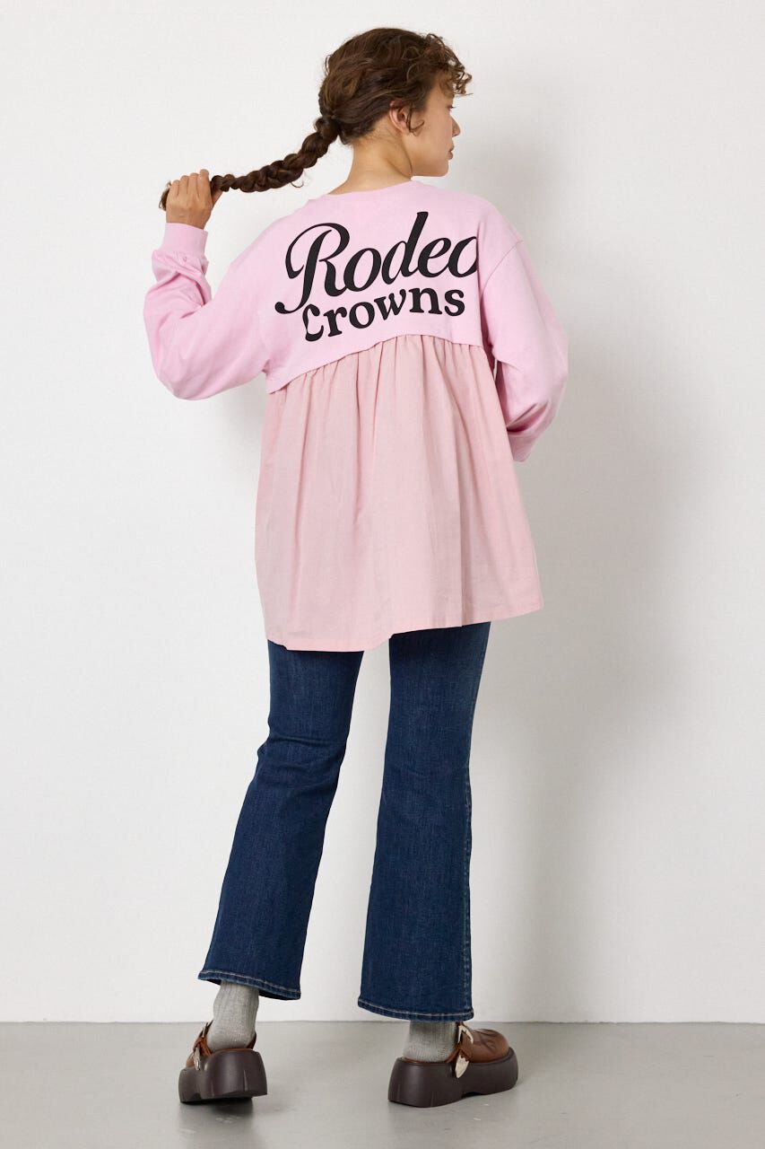 RODEO CROWNS「バックギャザードッキングロングTシャツ」|Tシャツ・カットソー|