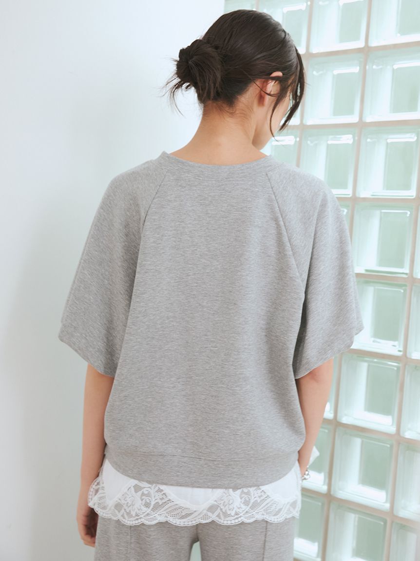 Mila Owen「シルキータッチレースレイヤードトップス」|Tシャツ・カットソー|