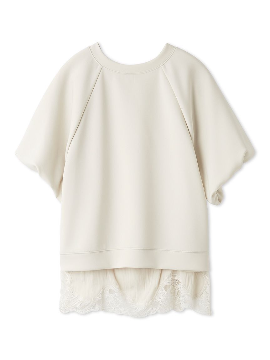 Mila Owen「シルキータッチレースレイヤードトップス」|Tシャツ・カットソー|