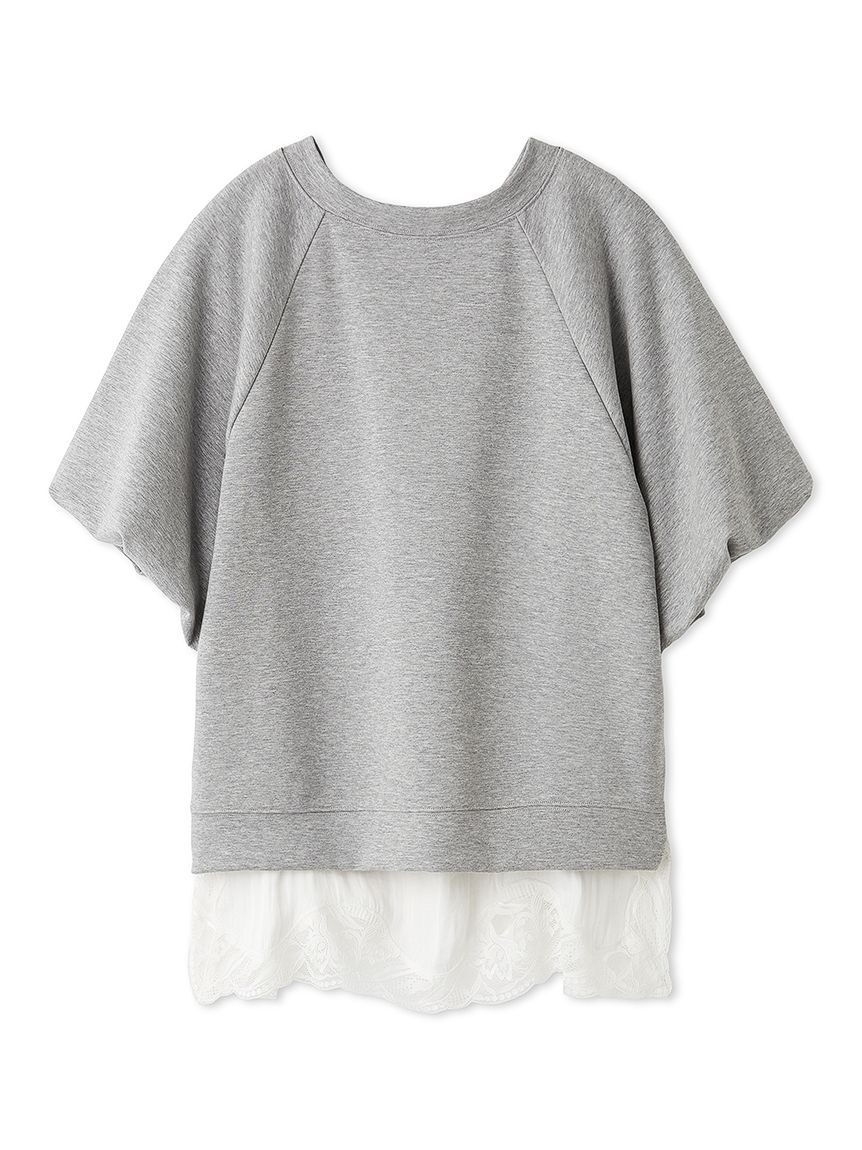 Mila Owen「シルキータッチレースレイヤードトップス」|Tシャツ・カットソー|