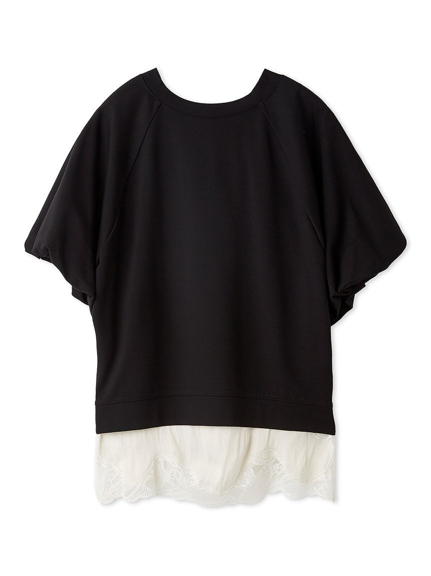 Mila Owen「シルキータッチレースレイヤードトップス」|Tシャツ・カットソー|