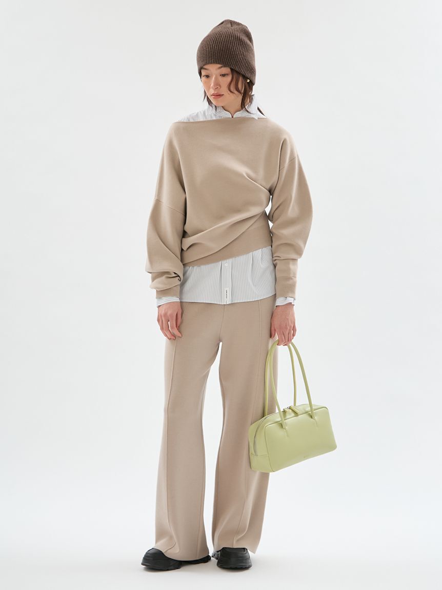 emmi atelier「ウールミックスオフショルダーニット【セットアップ対応】」|ニット・セーター|