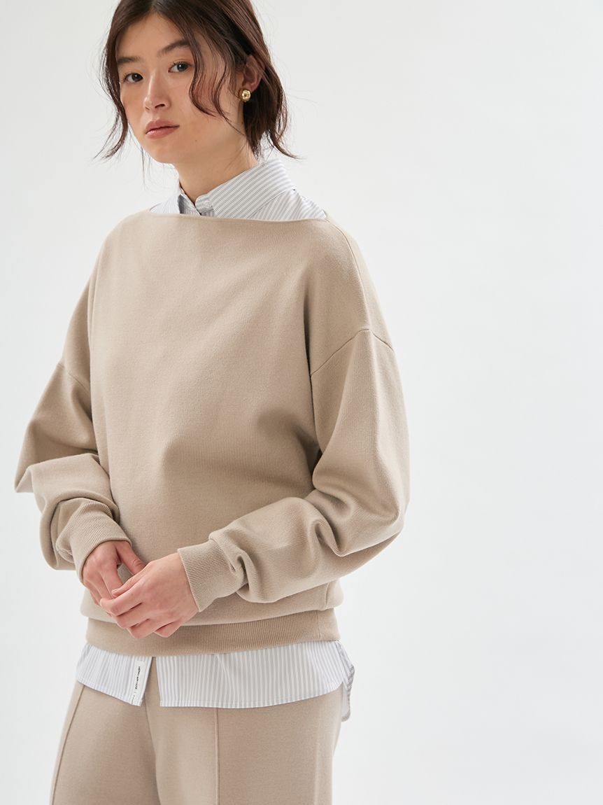 emmi atelier「ウールミックスオフショルダーニット【セットアップ対応】」|ニット・セーター|