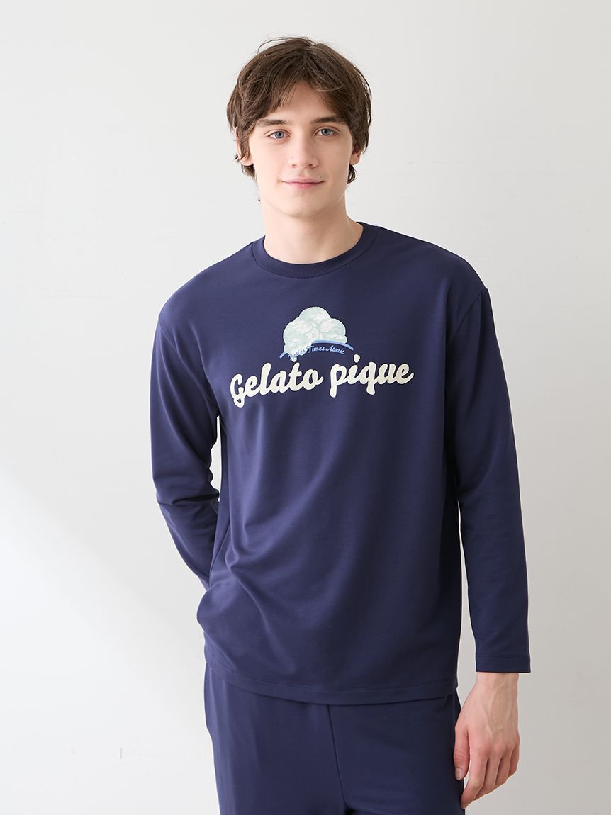 GELATO PIQUE HOMME「【HOMME】【抗菌防臭】インレイジェラートロゴロンＴ」|ルームウェア|