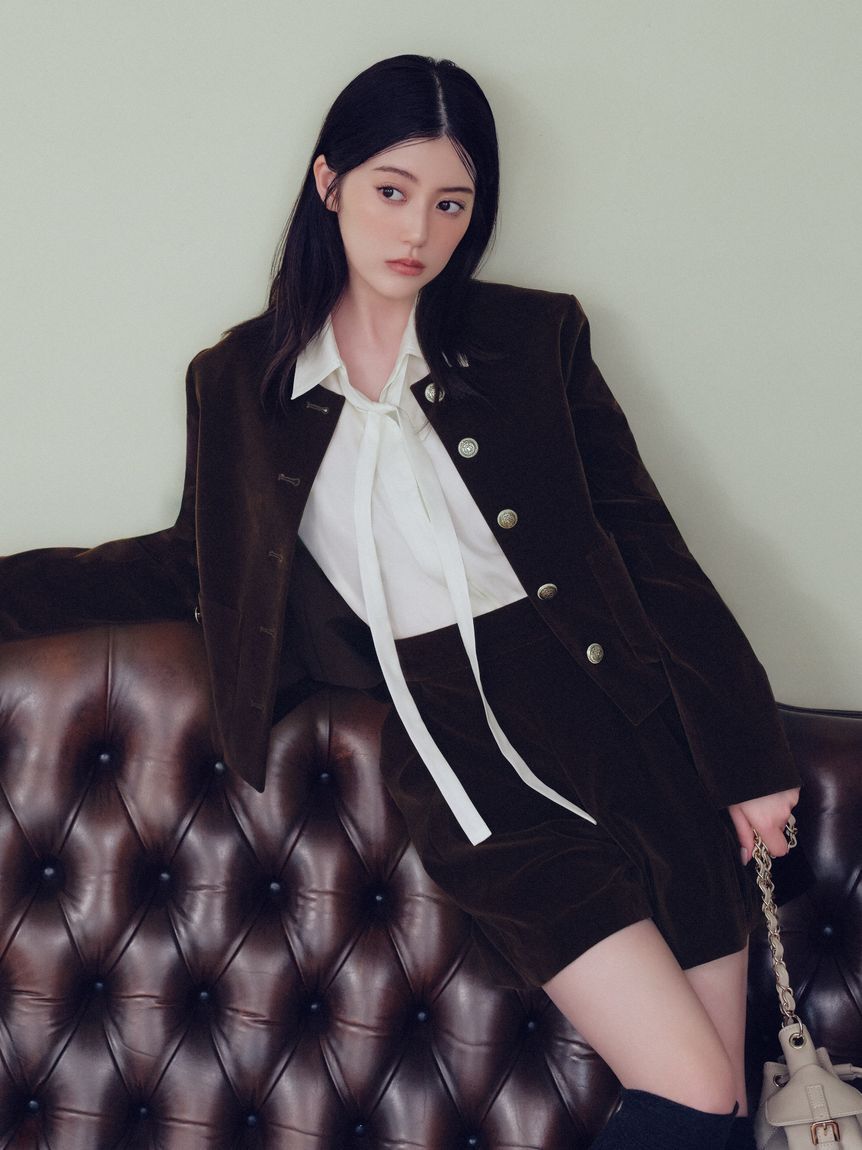 FRAY I.D「【ウォッシャブル】2wayサテンボウタイスキッパーシャツ」|シャツ・ブラウス|