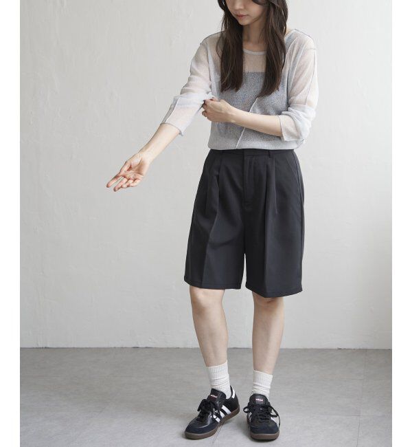 VENCE share style「ラメチュール切り替えプルオーバー」|Tシャツ・カットソー|