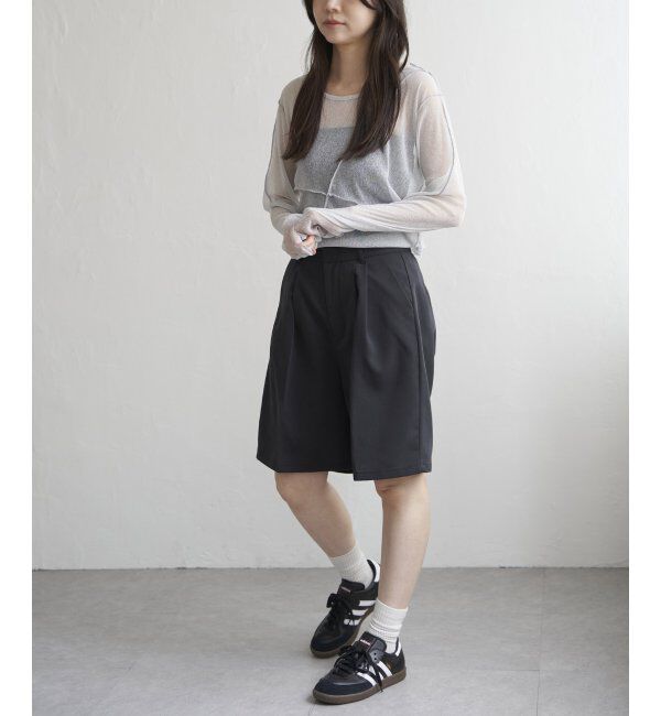 VENCE share style「ラメチュール切り替えプルオーバー」|Tシャツ・カットソー|
