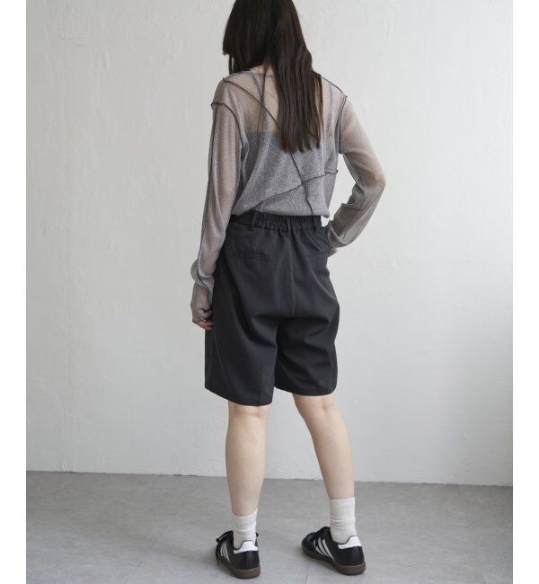 VENCE share style「ラメチュール切り替えプルオーバー」|Tシャツ・カットソー|