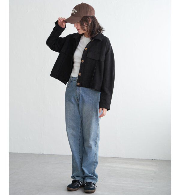 VENCE share style「カットスェードオーバーシャツ」|シャツ・ブラウス|