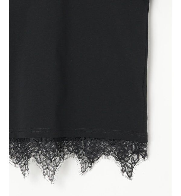 VENCE share style「裾レースレイヤード風Tシャツ」|Tシャツ・カットソー|