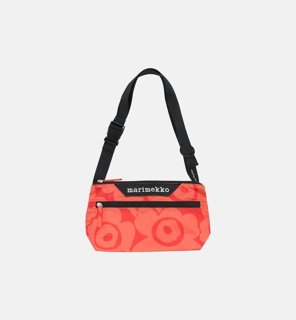 Marimekko「Neat Crossbody Unikko S ショルダーバッグ」|ショルダー・メッセンジャー|レッド&times;レッド