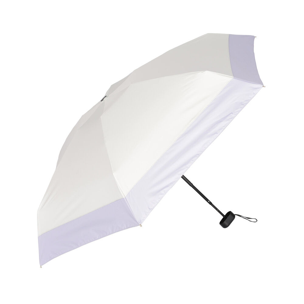 BACKYARD FAMILY「KIZAWA 折りたたみ傘 通販 日傘 折りたたみ 完全遮光 傘 50cm 折畳み傘 晴雨兼用」|傘|パープル1
