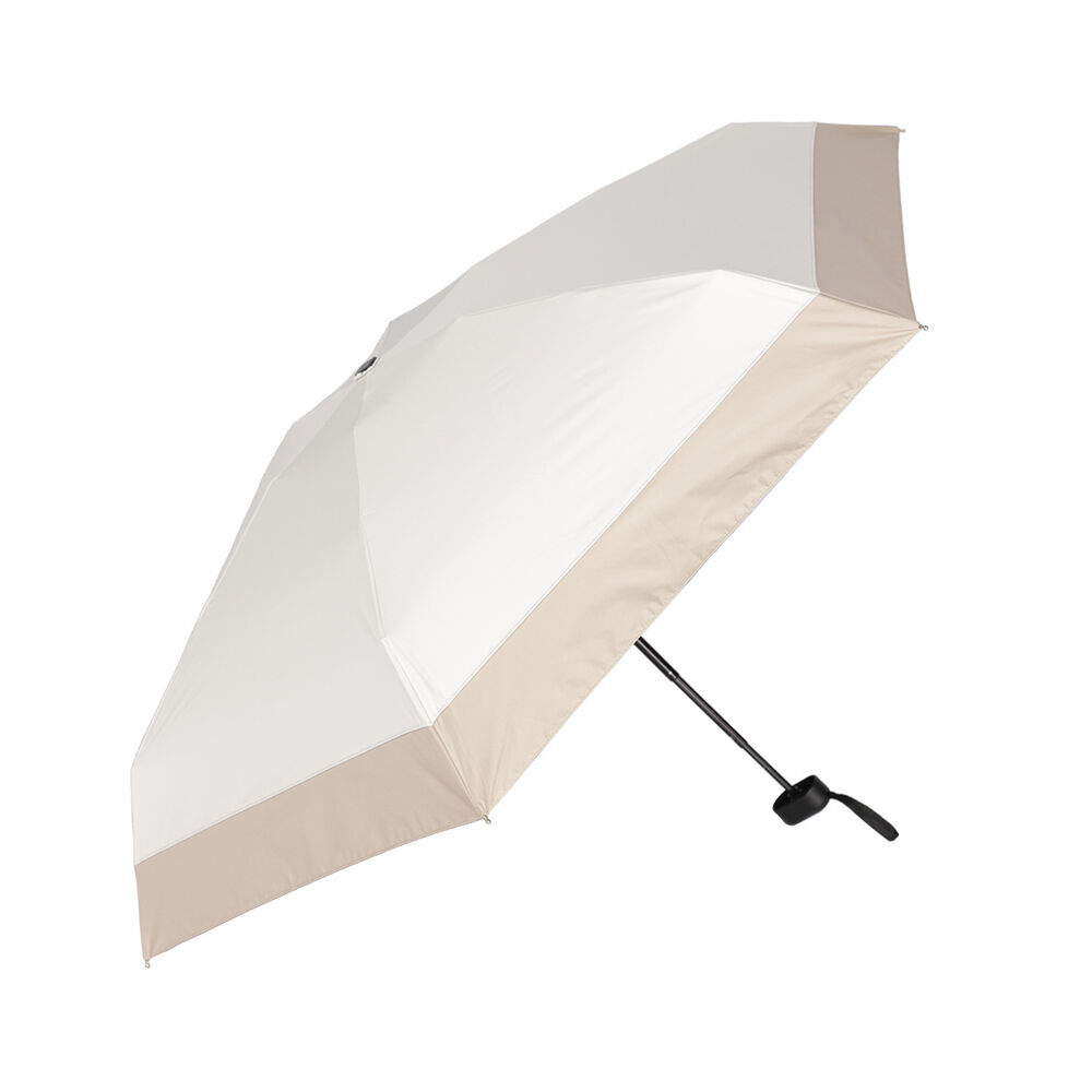 BACKYARD FAMILY「KIZAWA 折りたたみ傘 通販 日傘 折りたたみ 完全遮光 傘 50cm 折畳み傘 晴雨兼用」|傘|ベージュ1