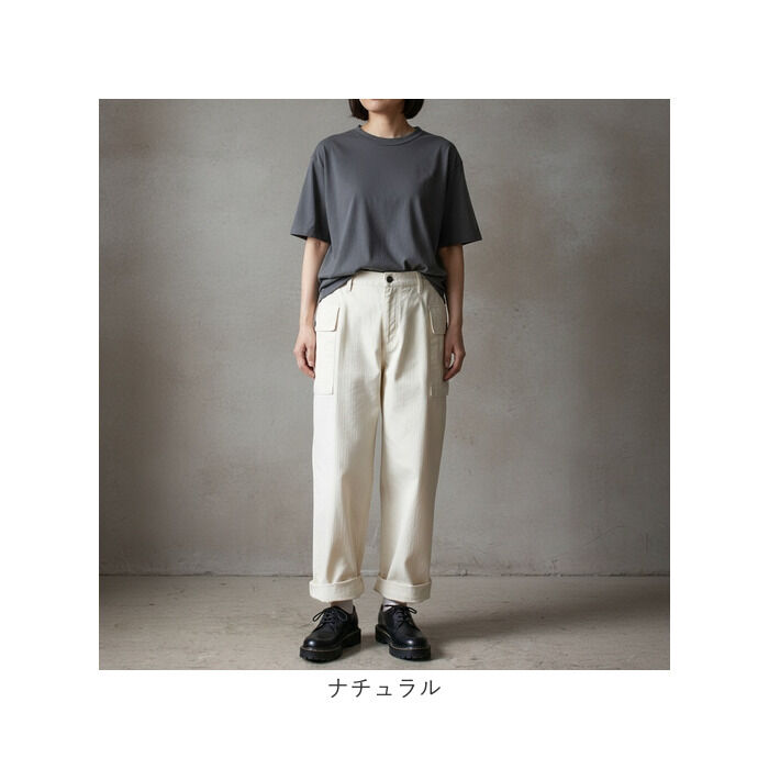 BACKYARD FAMILY「M43 パンツ 通販 HBTパンツ M43パンツ ミリタリーパンツ カーゴパンツ 太め 軍パン」|その他|