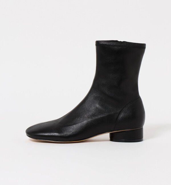 ODETTE E ODILE「ソフトストレッチ ショートブーツ25&uarr;」|ショートブーツ|BLACK