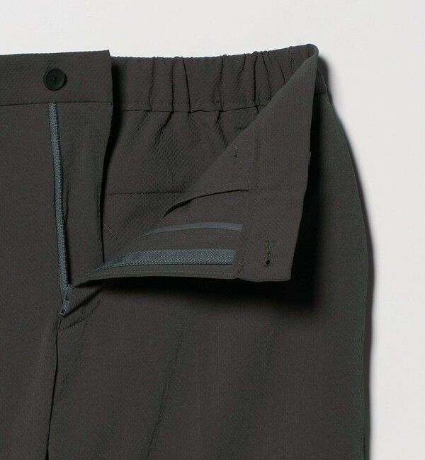 UNITED ARROWS「ドビー ノープリーツ テーパード パンツ UA COZY　ウォッシャブル　タテヨコストレッチ　防しわ　撥水」|スラックス|