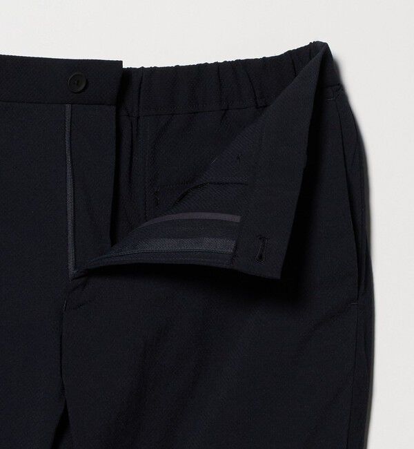 UNITED ARROWS「ドビー ノープリーツ テーパード パンツ UA COZY　ウォッシャブル　タテヨコストレッチ　防しわ　撥水」|スラックス|