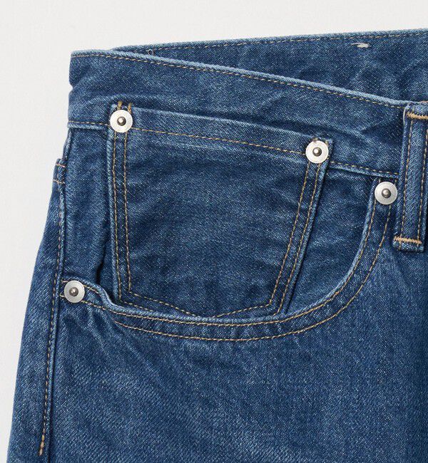 UNITED ARROWS「＜KURO＞ANDERS/フェードインディゴ ワイドテーパード デニムパンツ」|チノ|