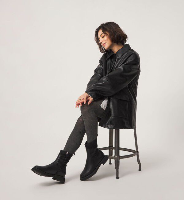 UNITED ARROWS green label relaxing「ストレッチ ショートブーツ / サイドゴア / 撥水」|ロングブーツ|