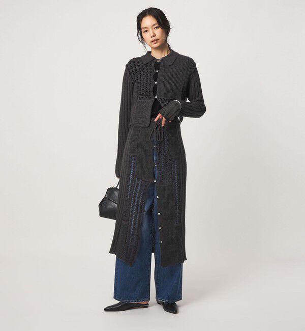 UNITED ARROWS green label relaxing「【別注】＜tyn.TGOR＞パネル カラー カーディガン」|カーディガン|
