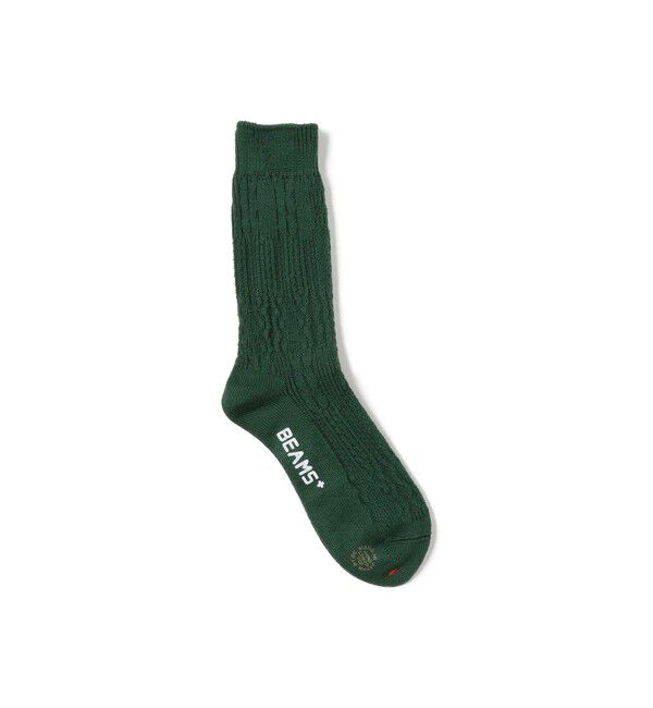 BEAMS PLUS「パッチワーク ライク ソックス」|ソックス|GREEN