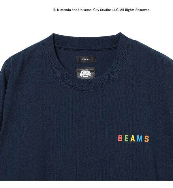 BEAMS「ザ・スーパーマリオギャラクシー・ムービー / PRINT SLEEVE TEE」|Tシャツ・カットソー|