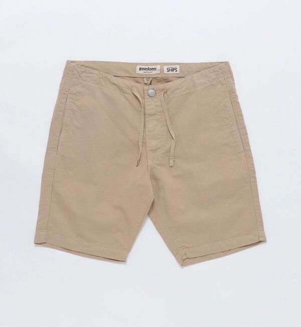 SHIPS「【SHIPS別注】GROWN&SEWN: コットン/リネン イージーショートパンツ」|チノ|