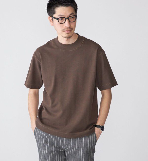 SHIPS「SHIPS: カノコ コンフォート ネック Tシャツ」|Tシャツ・カットソー|