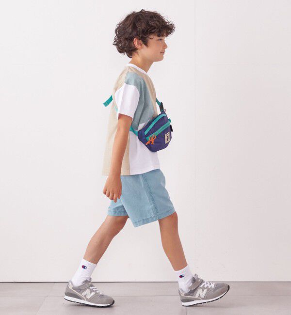 SHIPS any「SHIPS any: パッチワーク デザイン Tシャツ<KIDS>◇」|Tシャツ・カットソー|