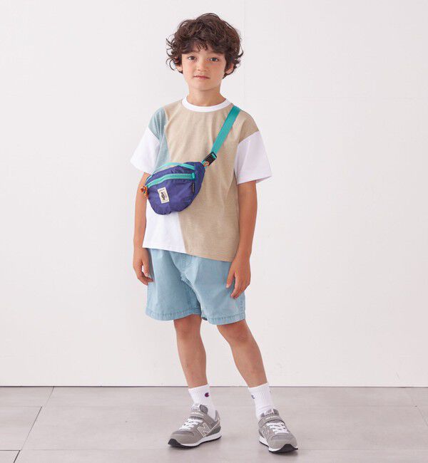 SHIPS any「SHIPS any: パッチワーク デザイン Tシャツ<KIDS>◇」|Tシャツ・カットソー|