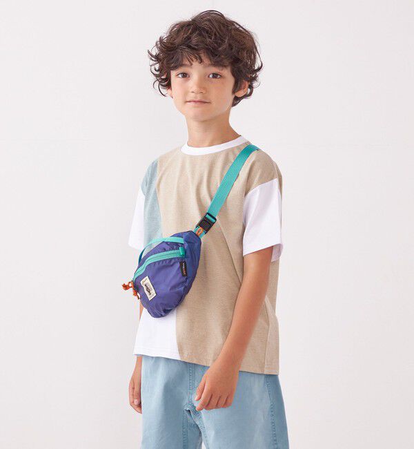 SHIPS any「SHIPS any: パッチワーク デザイン Tシャツ<KIDS>◇」|Tシャツ・カットソー|
