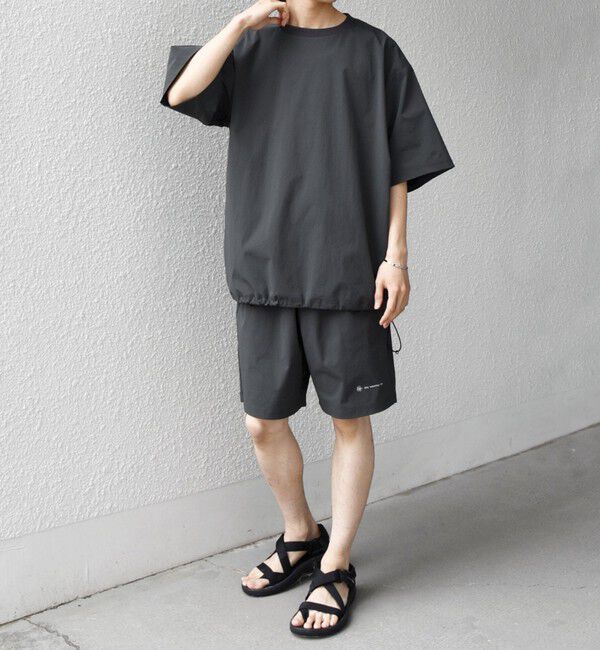 SHIPS any「【WEB限定】〈接触冷感/撥水〉ワッシャーナイロン スピンドル Tシャツ＋イージーショーツ セットアップ◇」|Tシャツ・カットソー|