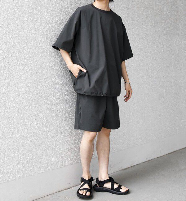SHIPS any「【WEB限定】〈接触冷感/撥水〉ワッシャーナイロン スピンドル Tシャツ＋イージーショーツ セットアップ◇」|Tシャツ・カットソー|