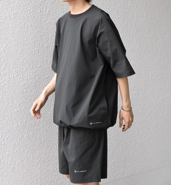 SHIPS any「【WEB限定】〈接触冷感/撥水〉ワッシャーナイロン スピンドル Tシャツ＋イージーショーツ セットアップ◇」|Tシャツ・カットソー|