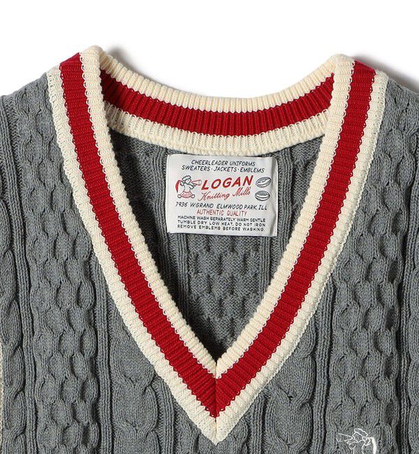 SHIPS for women「【SHIPS別注】LOGAN KNITTING MILLS: チルデン Vネック ベスト」|ベスト・ジレ|