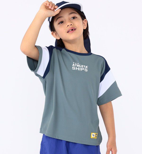 SHIPS KIDS「【SHIPS KIDS別注】ATHLETA:100～125cm /〈接触冷感〉TEE」|Tシャツ・カットソー|
