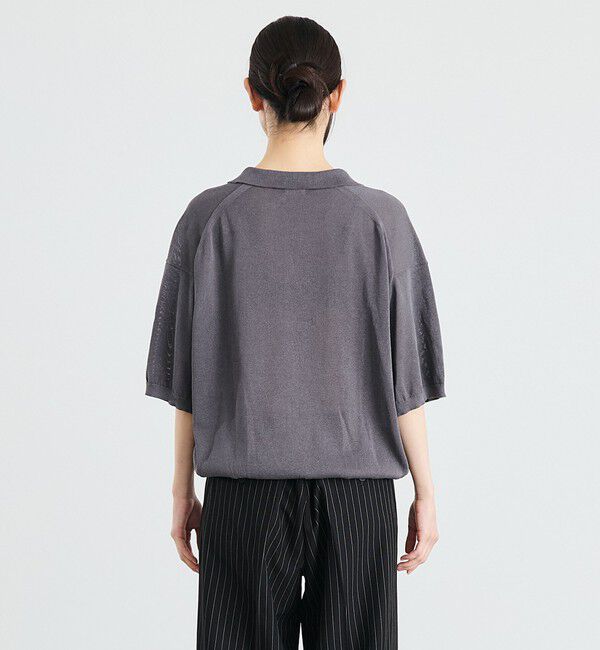 SHIPS「【City Ambient Products別注】crepuscule: JAPAN PAPER SKIPPER ニットポロ」|ポロシャツ|