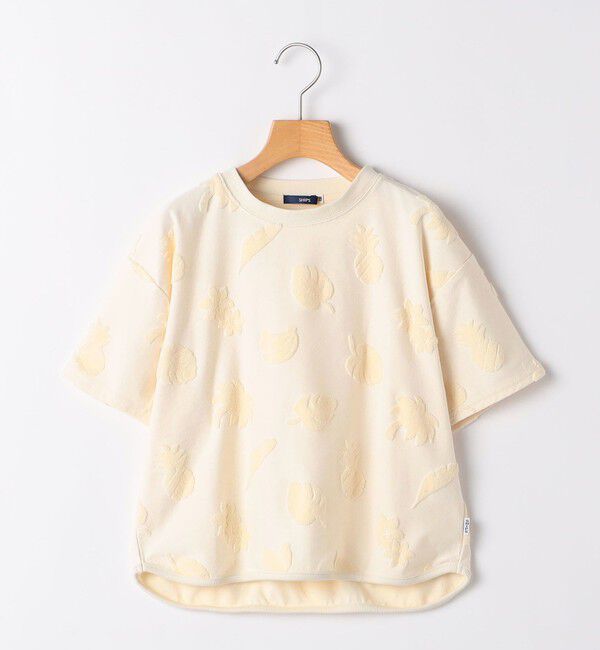 SHIPS KIDS「SHIPS KIDS:140～150cm / パイル ジャカード TEE」|Tシャツ・カットソー|オフホワイト