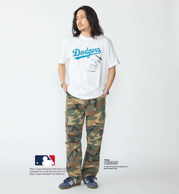 SHIPS「SHIPS: PEANUTS&times;MLB プリント Tシャツ」|Tシャツ・カットソー|