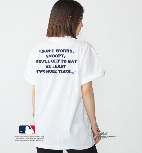 SHIPS「SHIPS: PEANUTS&times;MLB プリント Tシャツ」|Tシャツ・カットソー|