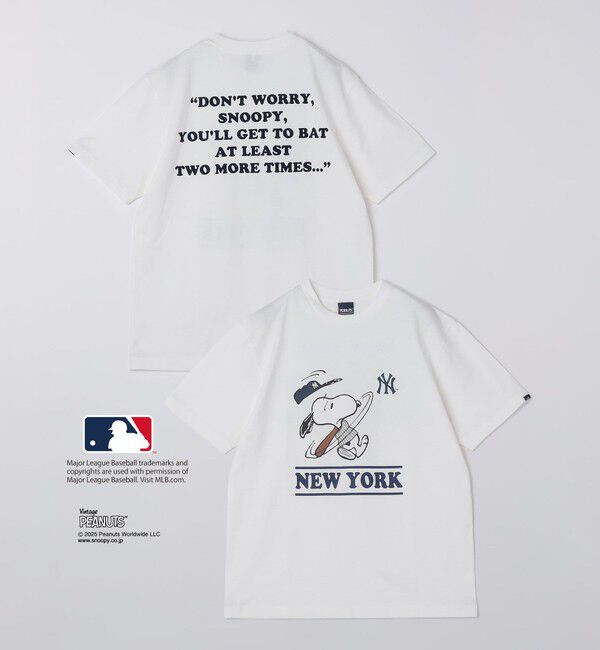 SHIPS「SHIPS: PEANUTS&times;MLB プリント Tシャツ」|Tシャツ・カットソー|