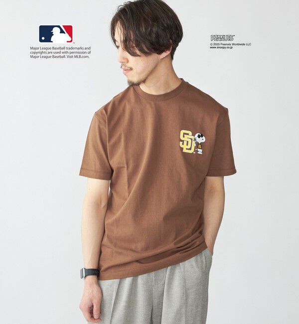 SHIPS「SHIPS: PEANUTS&times;MLB プリント Tシャツ」|Tシャツ・カットソー|