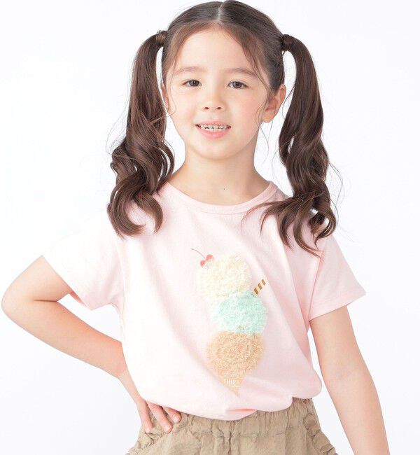 SHIPS KIDS「SHIPS KIDS:100～130cm / サマー モチーフ 半袖 TEE」|Tシャツ・カットソー|
