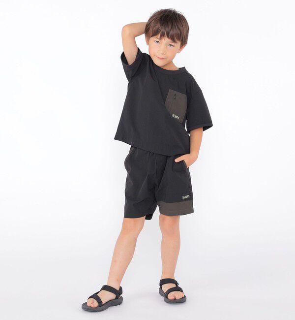 SHIPS KIDS「SHIPS KIDS:100～130cm / 〈UVカット〉ドライ ポケット TEE」|Tシャツ・カットソー|