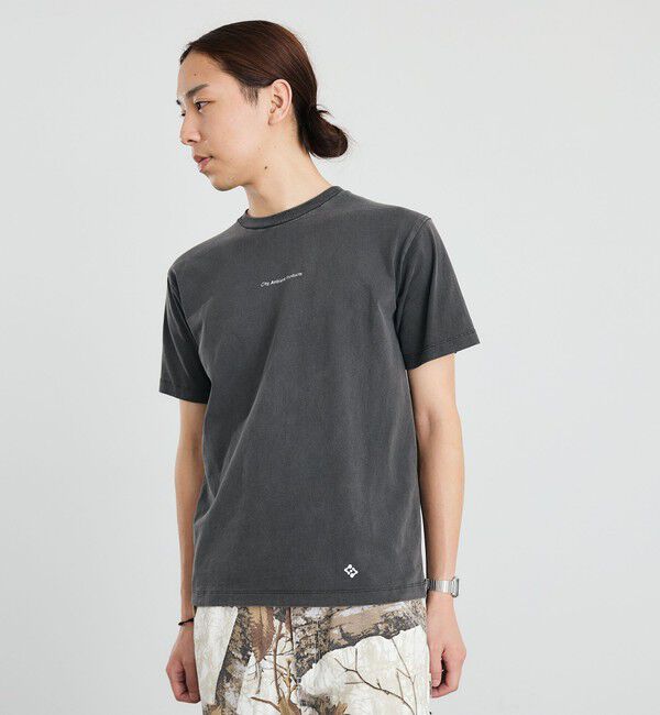 SHIPS「City Ambient Products: フラワー プリント フェード ピグメント Tシャツ」|Tシャツ・カットソー|