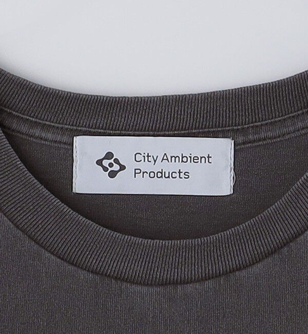 SHIPS「City Ambient Products: フラワー プリント フェード ピグメント Tシャツ」|Tシャツ・カットソー|