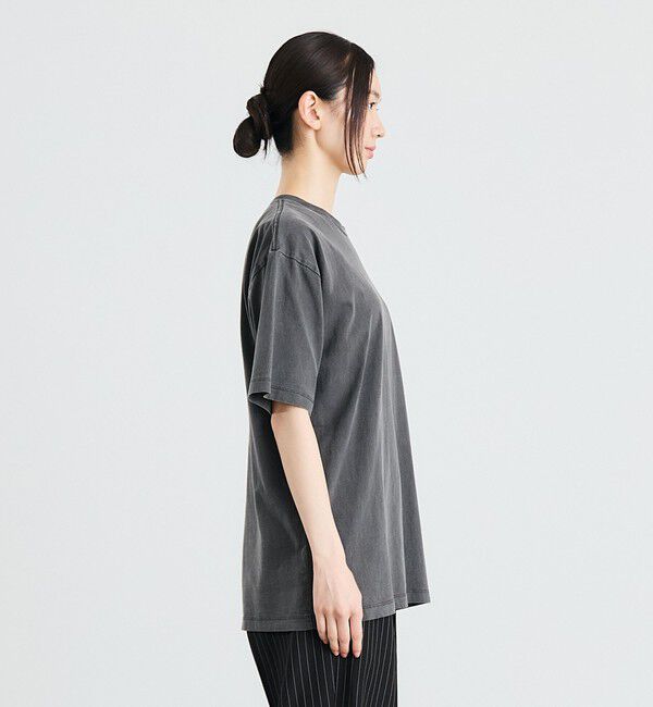 SHIPS「City Ambient Products: フラワー プリント フェード ピグメント Tシャツ」|Tシャツ・カットソー|